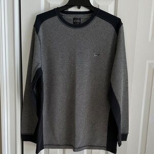 Greg Norman Collection Charcoal and Black Crew Neck Shirt